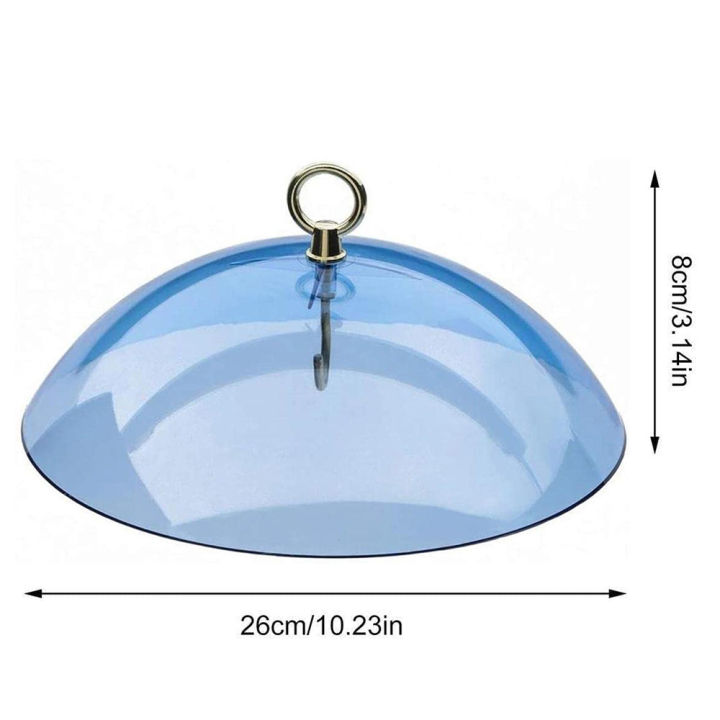 โดมป้องกันที่ให้อาหารนกแผ่นยางกระรอกสำหรับแขวนที่ให้อาหารนก-s