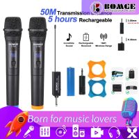 Bomge Professional Wireless Microphone VHF DVD Mic System + Receive KTV Karaoke TV dual handheld mikrofon