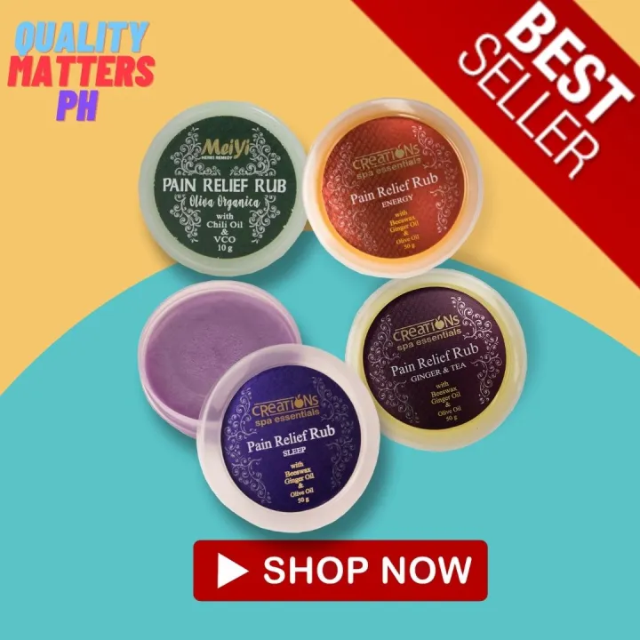 Creations Spa Essentials Pain Relief (Rub Ginger and Tea, Energy, Oliva Organica and Sleep