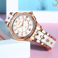 2023 New JSDUN Watch For Women Ceramics Strap Waterproof Luxury Top nd Wristwatch Elegant Ladies Quartz Watches Reloj Mujer