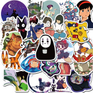 50Pcs Cartoon Miyazaki Hayao Sticker Waterproof Sticker Skateboarding