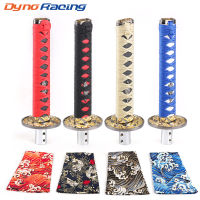 【2023】 Universal JDM Samurai Shift Knob Shifter 200มม. พร้อมฝาครอบกันฝุ่น Shift Knob Collars พร้อมอะแดปเตอร์