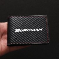 gthrrftdb Carbon Fiber ID Card Holder Bank Credit Card Holder Smart Pop Up Wallet for Suzuki Burgman AN125 AN200 AN400 AN650