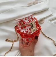Transparent Acrylic Womens Purses and Handbag Shoulder Chain Bag Luxury Party Designer Evening Bag Silk Ccarf Clutch Bag