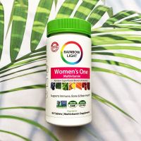 วิตามินรวมสำหรับผู้หญิง Womens One Multivitamin Rainbow Superfoods Blend &amp; Probiotics 90 or 150 Tablets (Rainbow Light®)