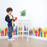 【CC】◈  Back To school Wall Stickers for Kids Room Decoration Colorful Removable Vinyl Mural