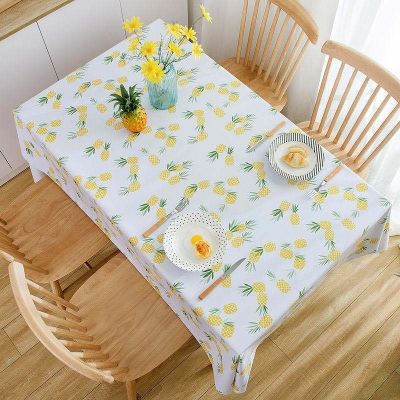 PVC Tablecloth Waterproof Heat Proof and Oil-Proof Coffee Mat Household Dinning Table Decoration Wedding Decoration Manteles