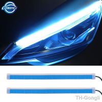 【hot】❍❈✥  2X Start-Scan Car DRL Lights Flowing 30CM 45CM 60CM Tube Strip Turn Lamp Styling Accessories 12V