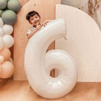 【cw】 40inch Large Number Balloons 0 1 2 3 4 5 6 7 8 9 Foil Birthday Decorations Figures Globos Baby Shower