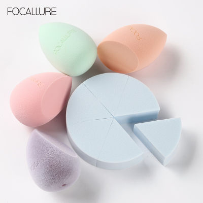 FOCALLURE Matchmax 6 Count Wedges &amp; Multifunctional Puff Soft Smooth Makeup Sponge