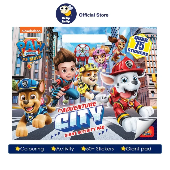 Paw Patrol Adventure City Giant Colouring Pad With 75 Stickers ...
