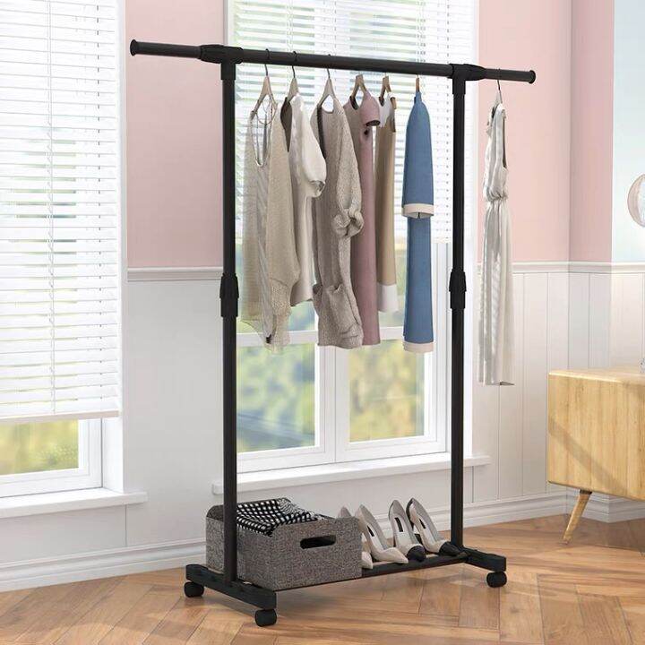 Single Rail Clothe Drying Rack Indoor/Outdoor Single rack With Wheels ...