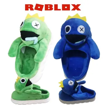 Roblox Rainbow Friends Chapter 2 Cartoon Game Character Doll Plush Slippers  Blue Plush Toy Slippers Soft Stuffed Animal Slippers Kids Gifts V