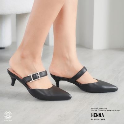 รองเท้าหนังแกะ รุ่น Henna Black color (สีดำ)