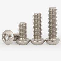 25pcs M3 Nickel plated Allen Half round head screw mushroom screws Pan heads bolt inner hexagon Rounds cup bolts 10.9 level Nails Screws  Fasteners