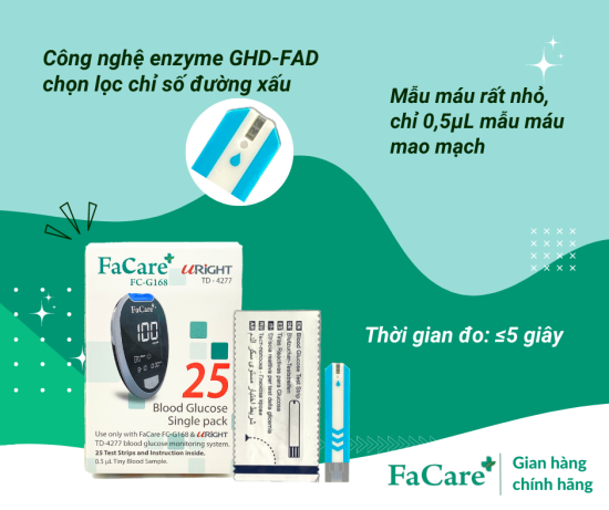 Que test dành cho sản phẩm máy thử đường huyết facare fc g168 - ảnh sản phẩm 3