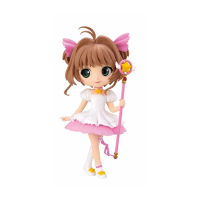 BANDAI ของแท้อะนิเมะตัวเลข Qposket การ์ดจับภาพ KINOMOTO SAKURA Kawaii ตุ๊กตาอะนิเมะ Action ของเล่น Model