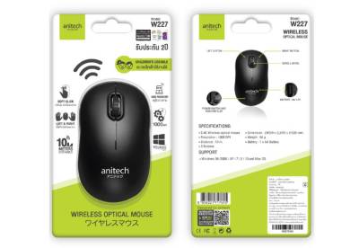 Anitech Wireless Optical Mouse เมาส์ไร้สาย W227