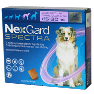 NEXGARD SPECTRA size L cho chó từ 15.1-30 kg 4g viên x 3 viên hộp thumbnail