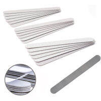 200Pcs Replacement SandPaper With Metal Handle Nail Files 100 180 240 Double-sided Sanding Block Straight Polishing Salon Tools