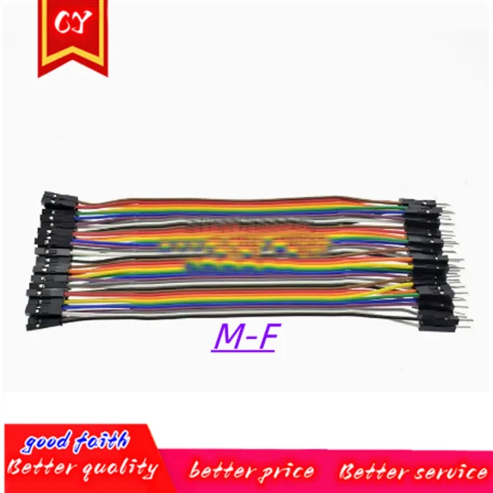 10cm-20cm-30cm-40pin-rainbow-cable-dupont-line-male-female-head-bridle-jumper-wire-connecting-line-cable-breadboard-pcb-diy-kit