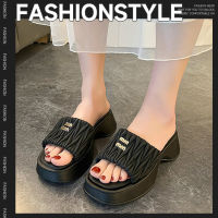 LHFriday สินค้างานน่าโดน รองเท้าเเฟชั่นผู้หญิง รองเท้าเสริมส้น ใส่สบาย พื้นยางนุ่มนิ่ม สไตค์เกาหลีเกาใจ  ดูสูง สินค้าดีมีคุณภาพมาก