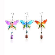Metal Handmade Butterfly Wind Chimes Hanging Garden Decor Outdoor Home