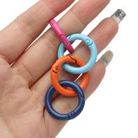 STRENGTHEN 5pcs คุณภาพสูง 13 สี ประตูชุบ ตะขอโลหะผสมสังกะสี คลิปหนีบสแน็ป Carabiner Purses Handbags Spring O-Ring Buckles หัวเข็มขัด