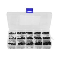 Hex Countersunk Screw 481 Pcs Carbon Steel Hexagonal Countersunk Screw Nut Kit M2 M2.5 M3 Hex Flat Head Screw Nut Kit