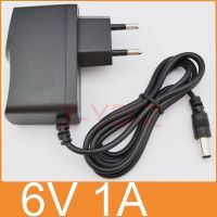 1PCS 6V1A New AC 100V-240V Converter Adapter DC 6V 1A 1000mA Power Supply EU Plug DC 5.5mm x 2.1mm