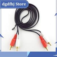 Dgdfhj Shop 2RCA Male to 2 RCA Male Connector Cable Stereo Dual Audio Wire Extension Cable AV for DVD TV CD Sound Amplifier