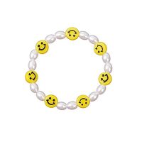 2021 Trend Boho Smiley Face Bracelets For Women Summer Beach Pearls Beaded Pulsera Beads Smile Jewelry Chain Gifts party