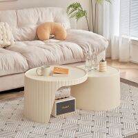 Spot parcel post Nordic Living Room Home round Tea Table Combination Small Apartment Modern Minimalist Tea Table Table Net Red Cream Style Tea Table