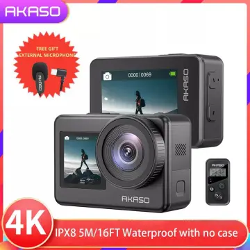  AKASO V50 Elite 4K60fps Touch Screen WiFi Action Camera Voice  Control EIS 131 feet Waterproof Camera 8X Zoom Remote Control : Electronics