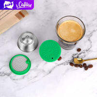 【i Cafilas】[YD02] แคปซูลกาแฟแบบเติมได้,เครื่องชงกาแฟเอสเพรสโซ่ Crema สแตนเลสสำหรับ DOLCE GUSTO EDG305 Mini Me,EDG606,Edg616ลดลง,LUMIO,EDG 466,Edg636stelia