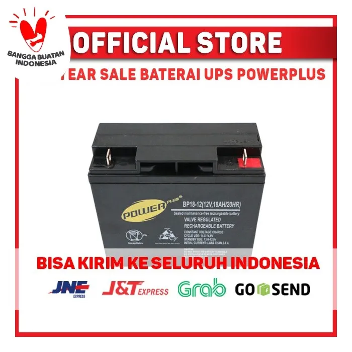 Aki Baterai UPS 12v18ah Powerplus ( Battery UPS VRLA SLA ) | Lazada Indonesia