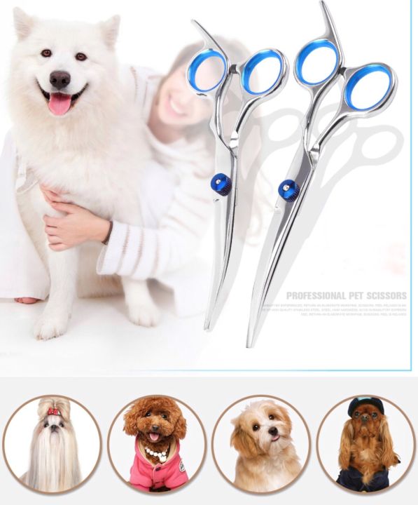 กรรไกรตัดขนแมว-กรรไกรตัดขนสุนัข-หมา-pet-grooming-scissors-กรรไกรตัดขนสุนัข-กรรไกรตัดขนหมา-กรรไกรตัดขนสุนัข-สัตว์เลี้ยงขนาดเล็ก-สแตนเลส