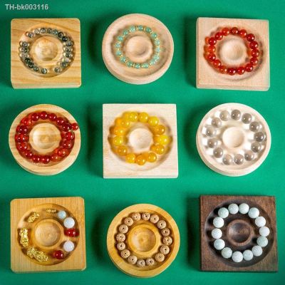 ⊕● Jewelry Solid Wooden Plate Tray Design Bracelates Rings Holder Display Case Crafts Gifts Organizer Beads Showcase Natural Board