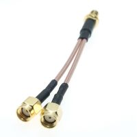 RG316 RPSMA Female to 2X RP SMA Male Y type Splitter Combiner jumper Pigtail RF Coaxial Cable