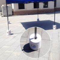 Outdoors Gazebo Tent Weight Feet Drum Fill with Water or Sand White