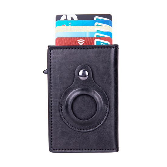 Ví airtag mới túi đựng thẻ bằng da pu với airtag tracker ví chống thất lạc - ảnh sản phẩm 1