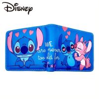 ZZOOI Disney Lilo &amp; Stitch Animation Men Wallet Stitch New Cute Cartoon Foldable Leather Coin Purse Card Holder Kawaii Clutch Bag Gift