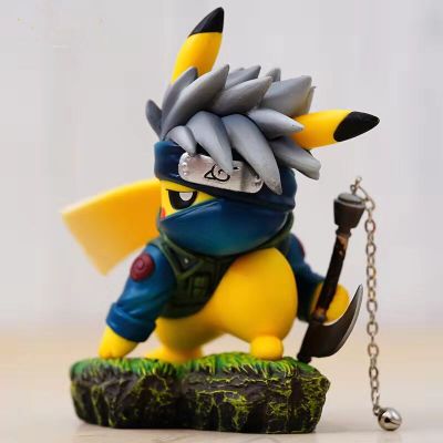 Pokemon อะนิเมะ10PVC Pikachu คอสเพลย์ Kakashi Ninja Action Figma ตัวเลขของเล่นเด็กเครื่องประดับจัดส่งฟรี Items