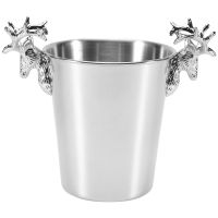 Stainless Steel Deer Head Handle,Insulated Ice Bucket,for Paties &amp;Bar