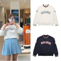MALBON Korean Original Single Golf Clothing Womens Sweater Autumn And Winter 2022 New Sports And Leisure Air Cotton Top