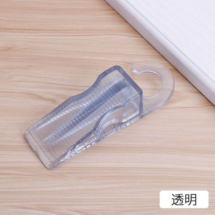 silicone-door-stopp-windproof-rubber-stopper-practical-door-stop-safety-card-punch-free-soft-plastic-mobile-decorative-door-stops