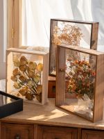 [Fast delivery]High-end diy handmade solid wood dried flower photo frame eternal flower rose starry picture frame three-dimensional hollow transparent table display gift