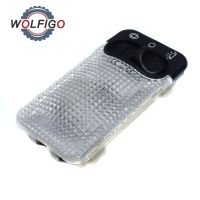 WOLFIGO ไฟการอ่านรูปทรงกลมหลังคาภายในรถยนต์สำหรับ Citroen C1 C2 C3 Berlingo Peugeot 206 CC 207พันธมิตร6362AC 6362K9 6362P3