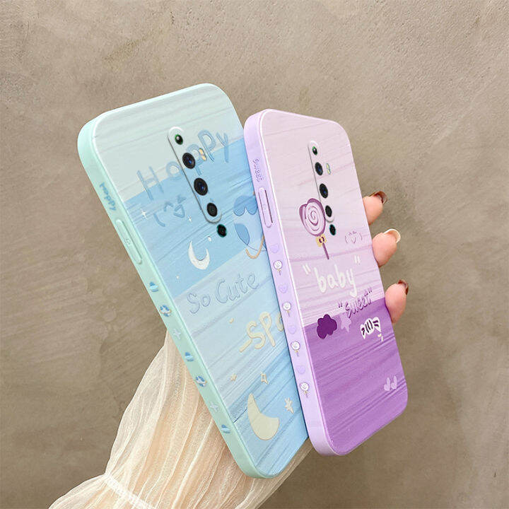 เคส-oppo-reno2-f-ซิลิโคน-tpu-ฝาหลัง-oppo-เคสโทรศัพท์-reno2f-ทาสีปลอกอ่อน