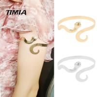 TIMIA สไปรอล สร้อยข้อมือแขนผีเสื้อ ใบใบ กำไลแขนผีเสื้อ สไตล์เก๋ๆ ปลอกแขนงู สำหรับ ของขวัญสำหรับเด็ก